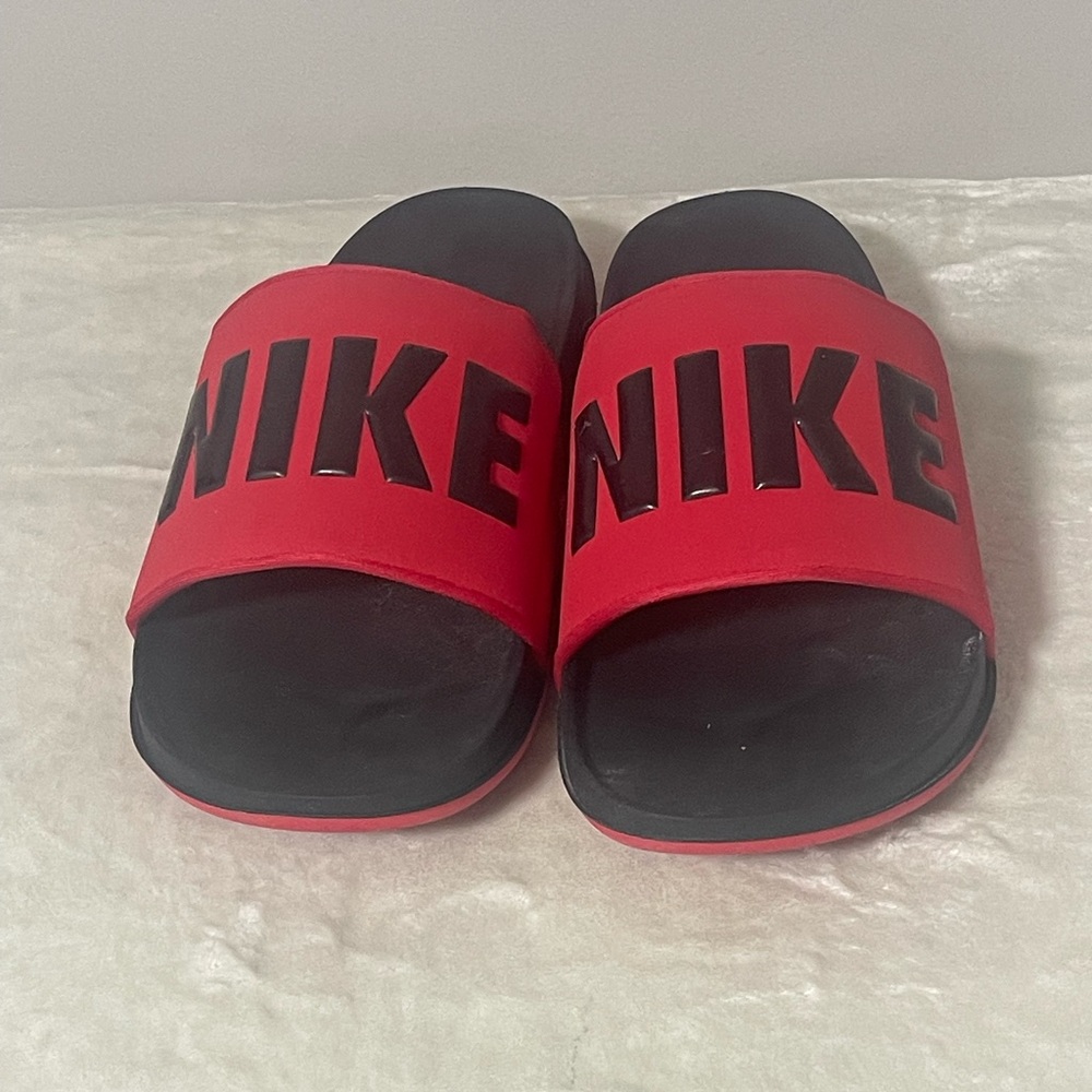 Nike Men's Offcourt Slide Print Sandals Red/Black #BQ4639-002 Size 14 Excellent